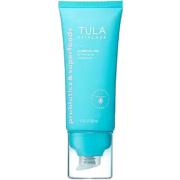 TULA Skincare Breakout Star Oil-Free Acne Moisturizer with salicylic acid for acne-prone skin