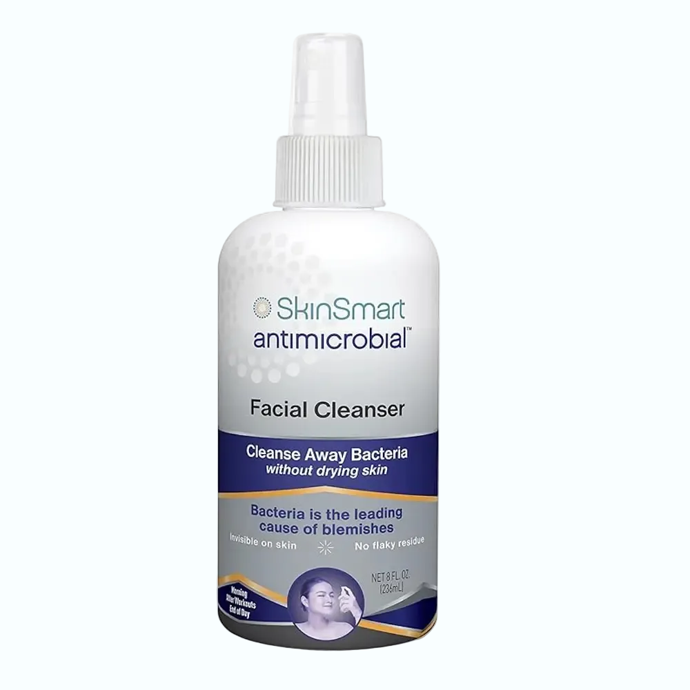 SkinSmart Antimicrobial Facial Cleanser for Acne with hypochlorous acid for bacteria control