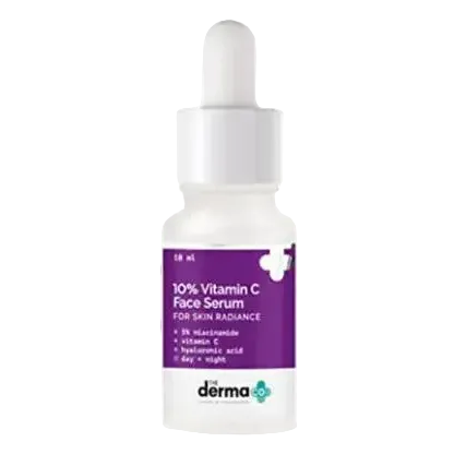 The Derma Co 10% Vitamin C Face Serum with 5% Niacinamide and Hyaluronic Acid for brightening and dark spots