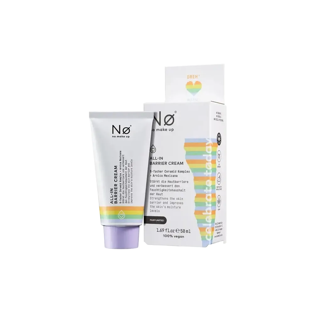 Nø Cosmetics All-In Barrier Cream with 5-fold ceramide complex for sensitive skin