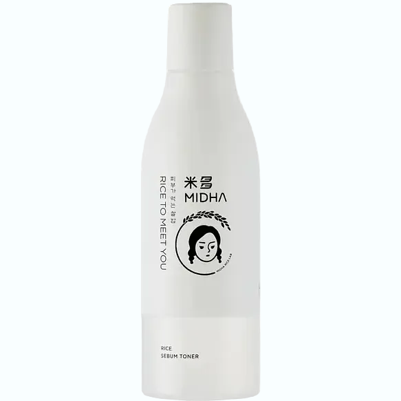 MIDHA Rice Sebum Toner with 80% rice water for oily and combination skin hydration