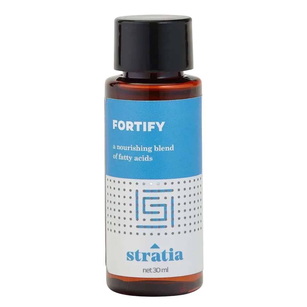 Stratia Fortify restorative facial oil with omega fatty acids for dry and sensitive skin barrier repair