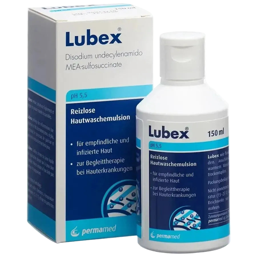 Permamed Lubex Reizlose Hautwaschemulsion gentle cleansing emulsion for sensitive skin pH 5.5
