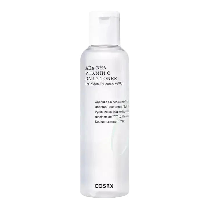 COSRX Refresh AHA BHA Vitamin C Daily Toner for gentle exfoliation, brightening and refined skin texture
