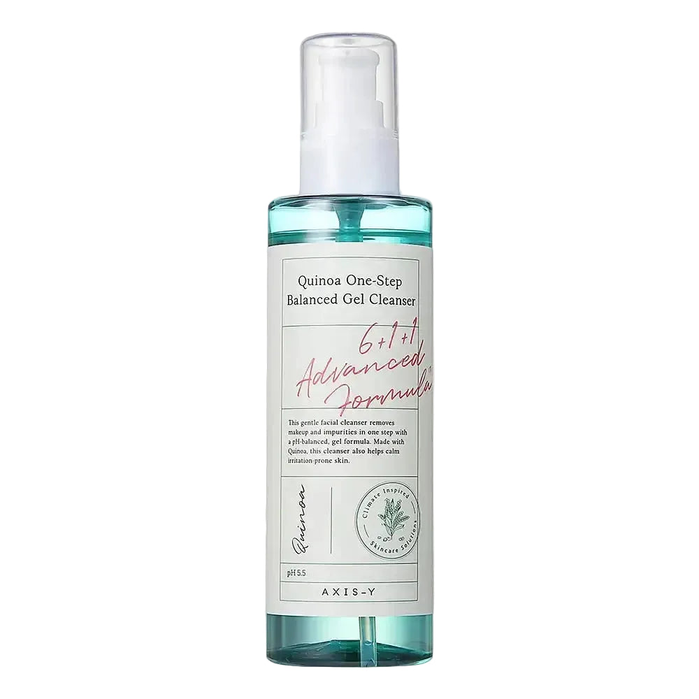 AXIS-Y Quinoa One-Step Balanced Gel Cleanser for gentle daily cleansing and hydration