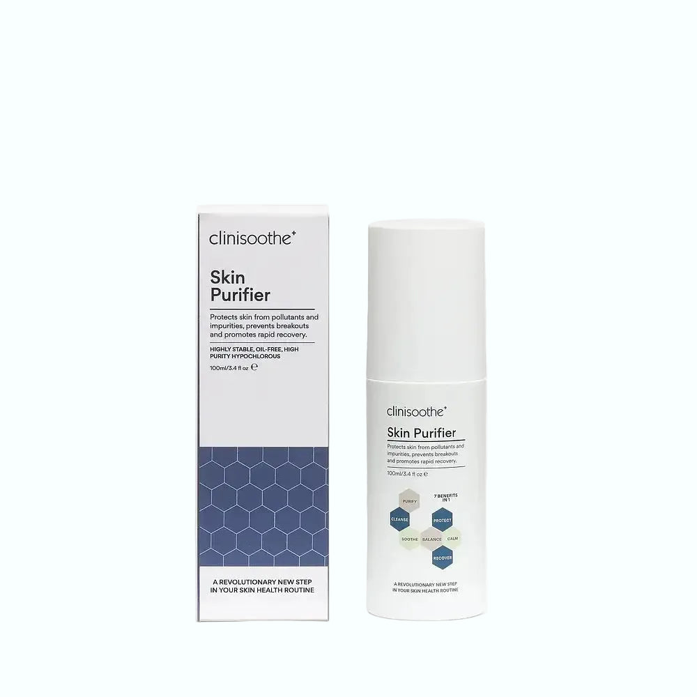 Clinisoothe+ Skin Purifier with hypochlorous acid for acne treatment and antimicrobial protection