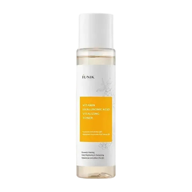 iUNIK Vitamin Hyaluronic Acid Vitalizing Toner with 45% hyaluronic acid for deep hydration and vitality