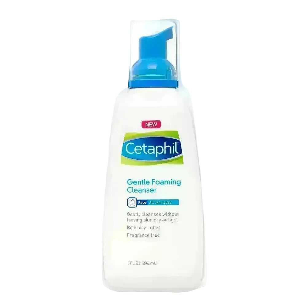 Cetaphil Gentle Foaming Cleanser for dry to normal sensitive skin with vitamins B5 and E