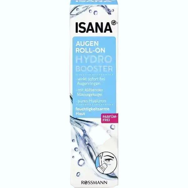 ISANA Hydro Booster Augen Roll-On for hydration and reducing dark circles