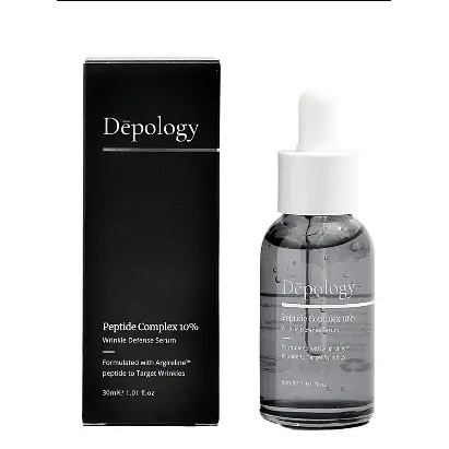 Depology Peptide Complex 10% Wrinkle Defense Serum with Argireline for anti-aging and hydration