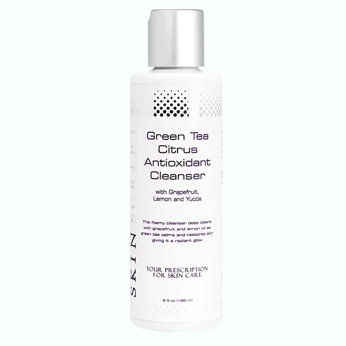 Skin Script Green Tea Citrus Cleanser for antioxidant protection and gentle cleansing