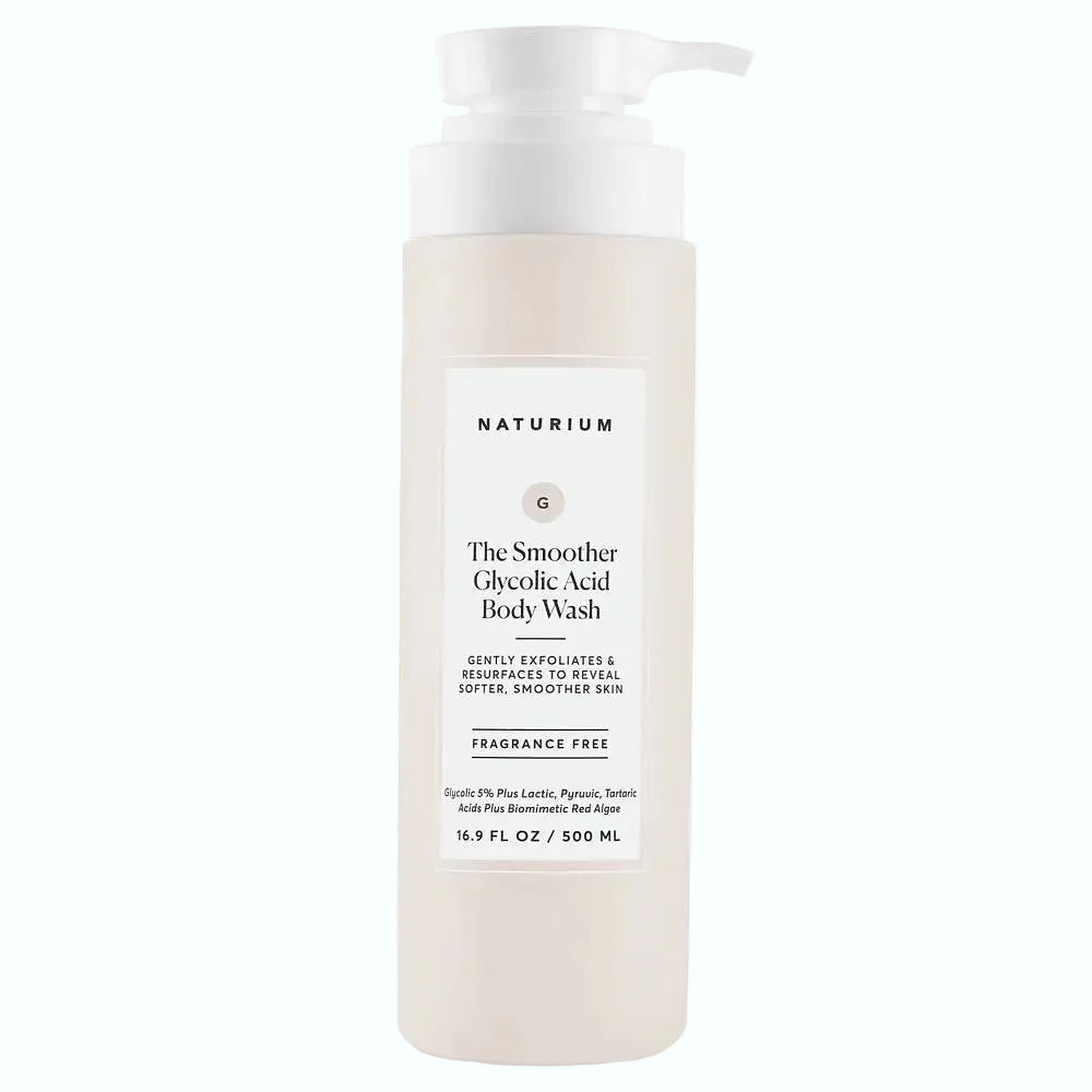 Naturium The Smoother Glycolic Acid Exfoliating Body Wash for smooth skin and gentle exfoliation