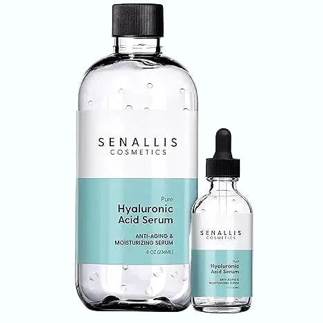 SenAllis Cosmetics Pure Hyaluronic Acid Serum for ultra hydration and plumping dry skin