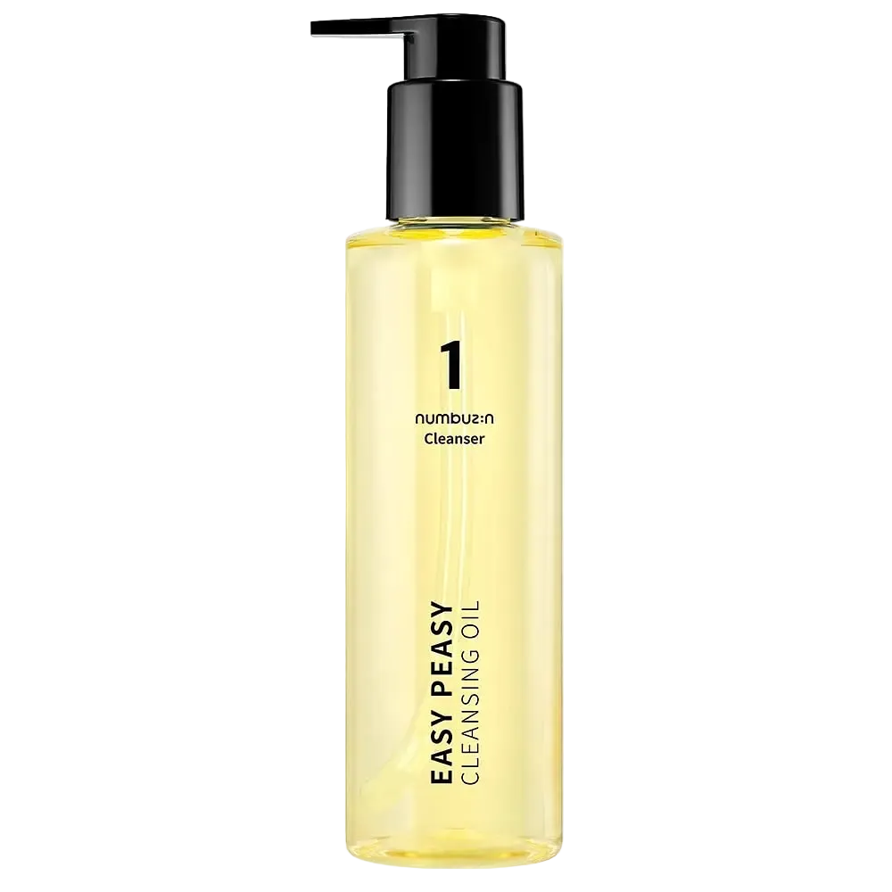 numbuzin No.1 Easy Peasy Cleansing Oil for gentle makeup removal and blackhead care
