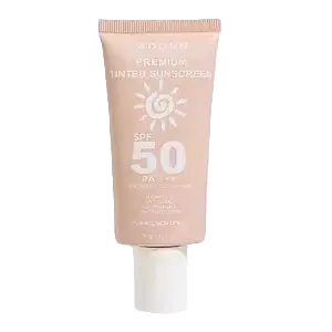 Adorn by Calmskin Premium Tinted Sunscreen SPF 50 for broad spectrum UVA/UVB protection with natural tint