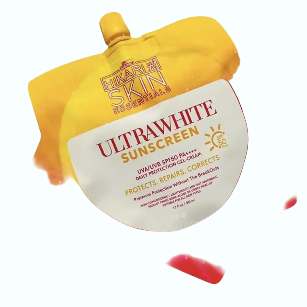 Beauty&U Hikari Ultrawhite Sunscreen SPF 50 PA++++ hybrid mineral and chemical UV protection