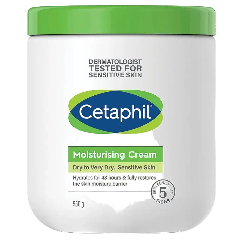 Cetaphil Moisturising Cream for dry to very dry sensitive skin hydration and barrier repair