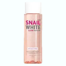 Snail White Glow Potion AHA BHA Toner for exfoliation and brightening