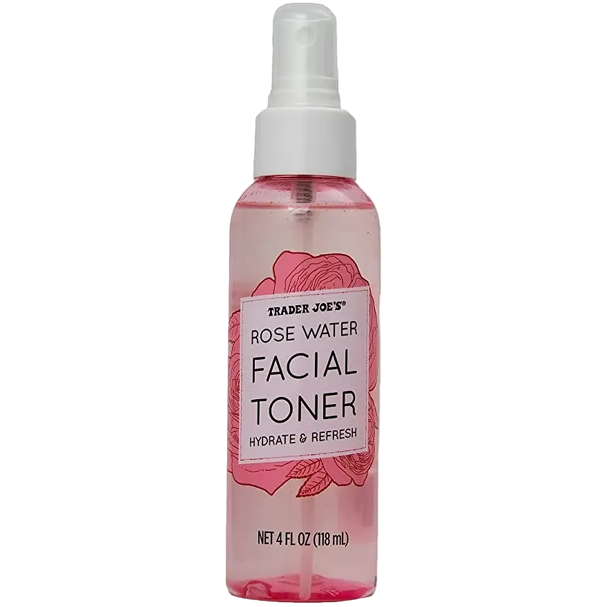 Trader Joe's Rose Water Facial Toner for hydration and refreshing skin