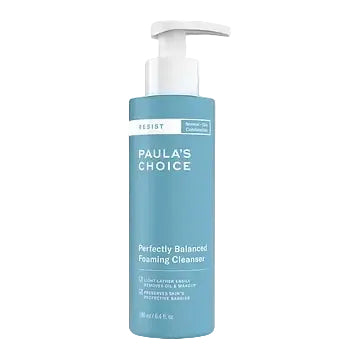 Paula's Choice Resist Perfectly Balanced Foaming Cleanser for oily and combination skin with hyaluronic acid