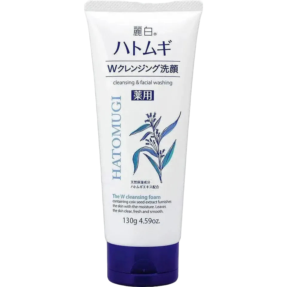 KUMANO COSME Reihaku Hatomugi The W Cleansing Foam Japanese face wash for dry and sensitive skin