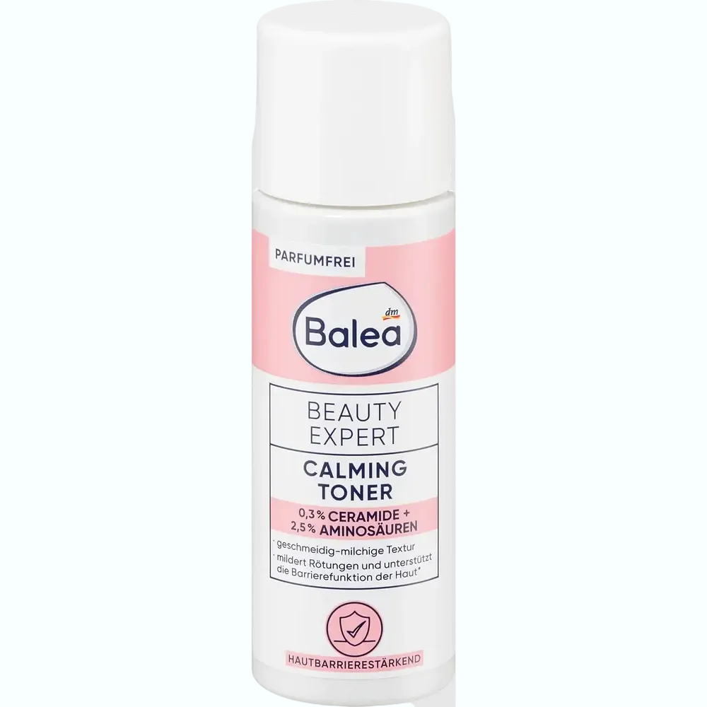 Balea Beauty Expert Calming Toner with ceramides and vitamin E for sensitive and irritated skin