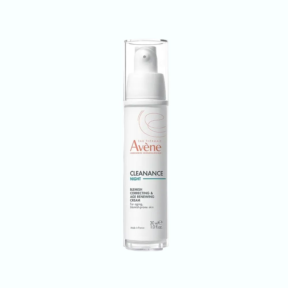 Avène Cleanance Smoothing Night Cream for acne-prone skin texture improvement and hydration