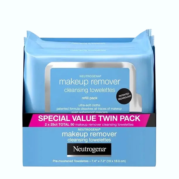 Neutrogena Makeup Remover Cleansing Face Wipes for gentle makeup removal and cleansing