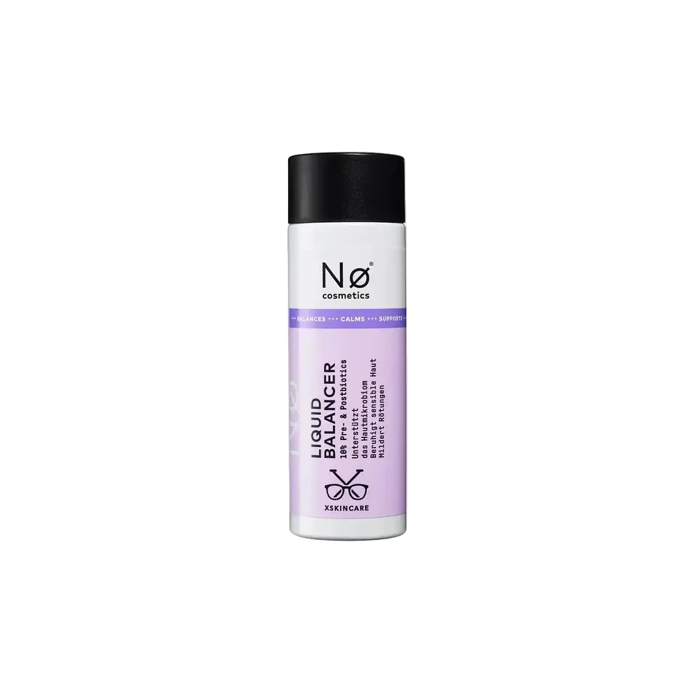Nø Cosmetics Liquid Balancer toner with prebiotics and postbiotics for sensitive skin barrier repair