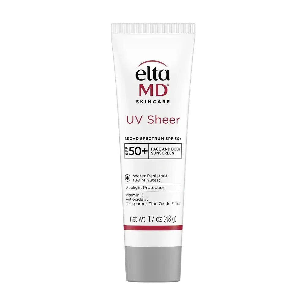 EltaMD UV Sheer Broad-Spectrum SPF 50+ lightweight hybrid sunscreen for all skin types no white cast