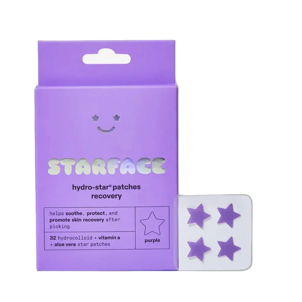 Starface Hydro-Star Recovery Pimple Patches with aloe vera and retinol for post-blemish healing and scar prevention