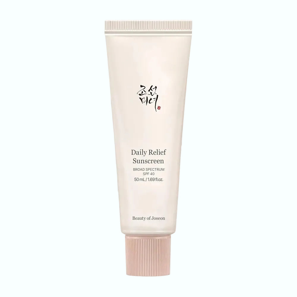 Beauty of Joseon Daily Relief Sunscreen SPF 40 for lightweight sun protection with rice extract