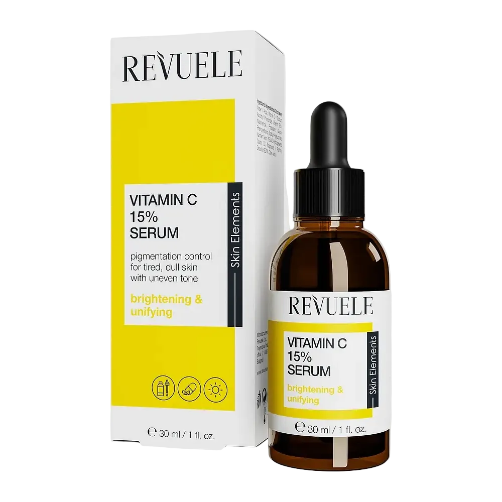 Revuele Vitamin C 15% Serum for brightening, dark spots, and anti-aging antioxidant protection