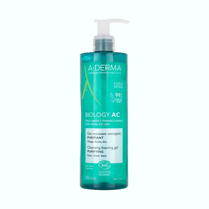 A-Derma Biology AC Purifying Cleansing Foaming Gel for acne-prone and oily skin cleansing