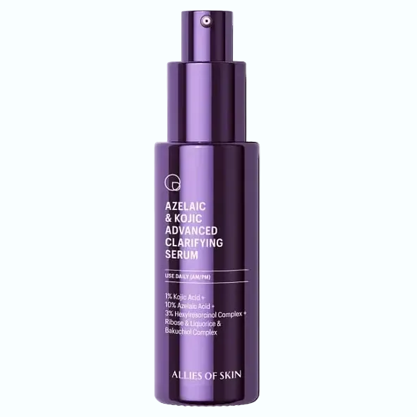 Allies of Skin Azelaic Kojic Advanced Clarifying Serum for acne, redness and hyperpigmentation treatment