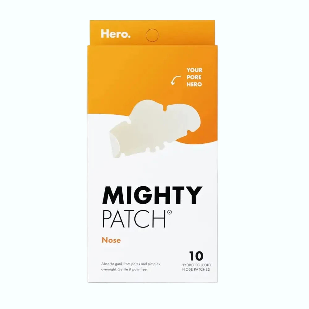 Hero Cosmetics Mighty Patch Nose hydrocolloid patches for acne, pores, and oil on nose