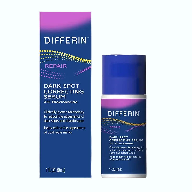 Differin Dark Spot Correcting Serum with 4% Niacinamide for fading dark spots and brightening skin