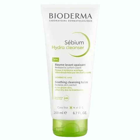 Bioderma Sébium Hydra Cleanser soothing cleansing balm for acne-prone and dry skin with 24-hour hydration