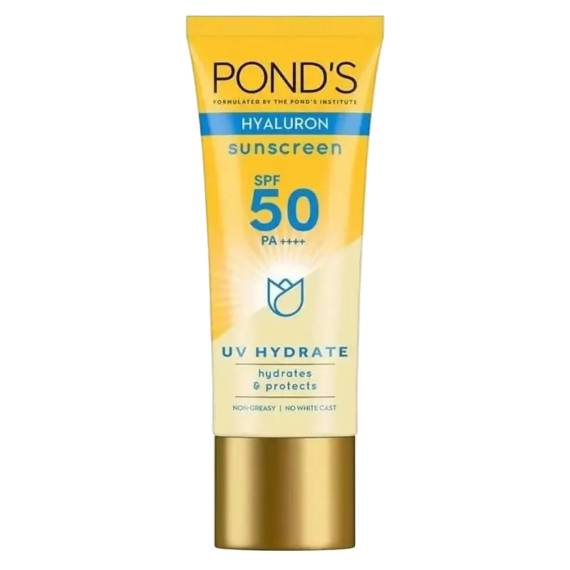 Pond's Hyaluron Sunscreen SPF 50 PA++++ lightweight hydrating UV protection no white cast