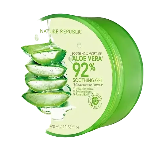 Nature Republic Aloe Vera 92% Soothing Gel for hydration and soothing sensitive skin