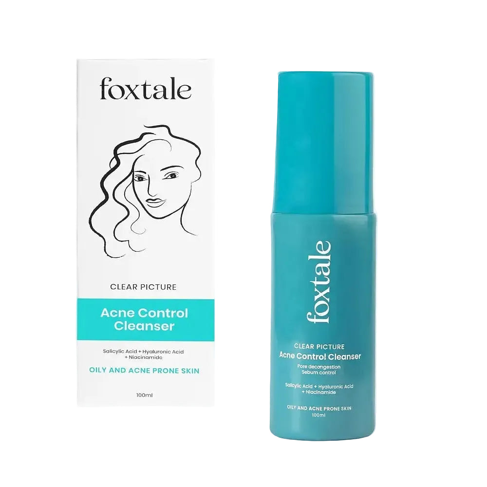 Foxtale Clear Picture Acne Control Cleanser with salicylic acid for oily and acne-prone skin