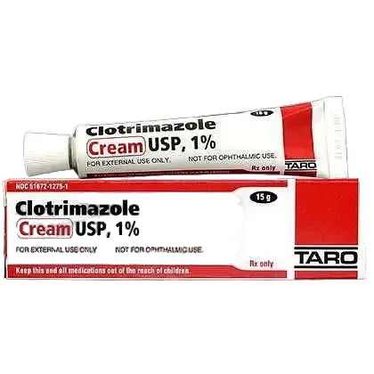 Taro Clotrimazole Cream 1% antifungal treatment for athlete's foot, jock itch, and ringworm