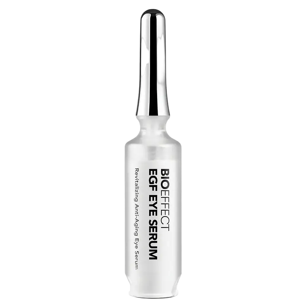 BIOEFFECT EGF Eye Serum with rollerball applicator for reducing fine lines, wrinkles and puffiness around eyes