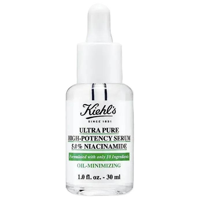 Kiehl's Ultra Pure High-Potency 5.0% Niacinamide Serum for oil control and reducing redness