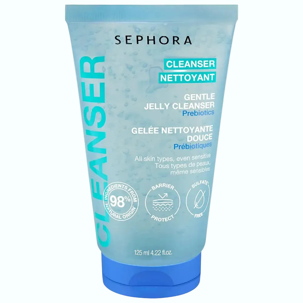 Sephora Collection Gentle Jelly Cleanser with prebiotics for hydrating and gentle cleansing