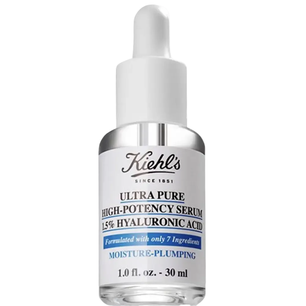 Kiehl's Ultra Pure 1.5% Hyaluronic Acid Serum for intense hydration and plumping