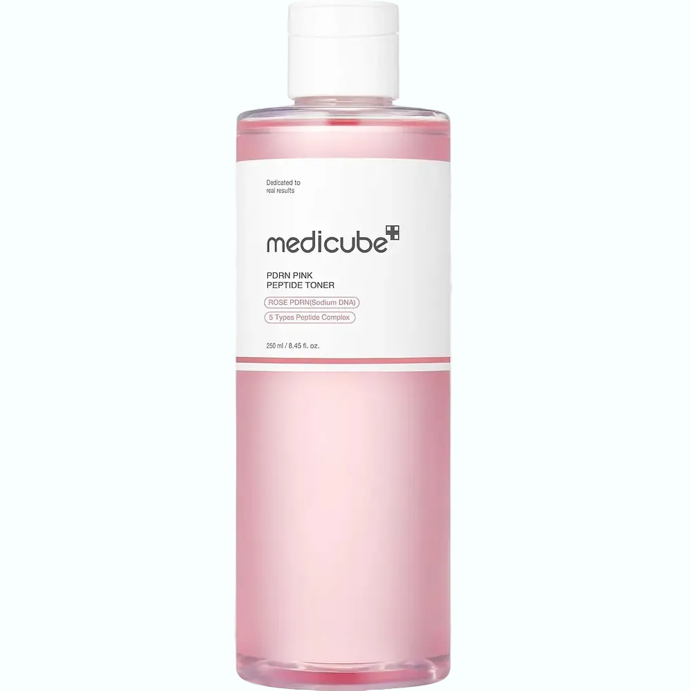 Medicube PDRN Pink Peptide Toner for anti-aging and skin barrier repair with salmon DNA