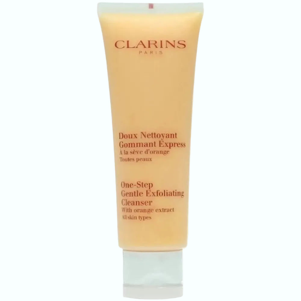 Clarins One-Step Gentle Exfoliating Cleanser with Orange Extract for cleansing and gentle exfoliation