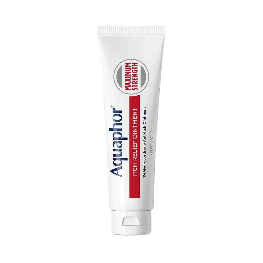 Aquaphor 1% Hydrocortisone Anti Itch Ointment for eczema, itch relief and irritated skin