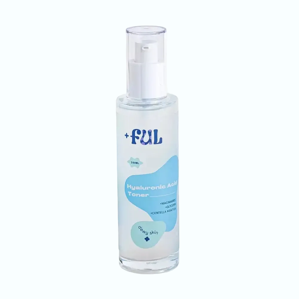 +ful Hyaluronic Acid Toner with niacinamide and centella for hydration and brightening